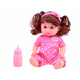 Lalka z łóżeczkiem krzesełkiem i butelką ZA3918 uniwersalny