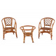 Aga Zestaw rattanowy SITA Colonial Maroon