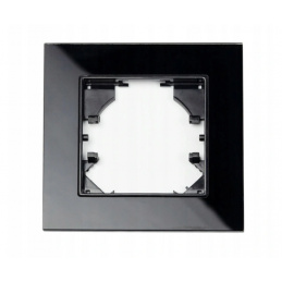 Ramka szklana pojedyncza do gniazdka