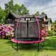 Aga SPORT EXCLUSIVE Trampolina 180 cm Różowa + siatka zabezpieczająca 