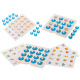 Puzzle drewniane gra planszowa memory + 4 karty