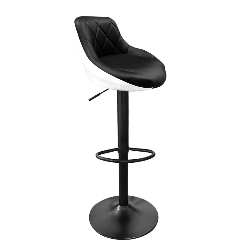 Hoker Aga biały, czarny 105 cm skóra sztuczna MR2000BW