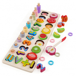 Aga4Kids UKŁADANKA DREWNIANA MONTESSORI Edukacyjna MR6102