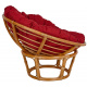 Aga Fotel rattanowy PAPASAN Ciemnoczerwony