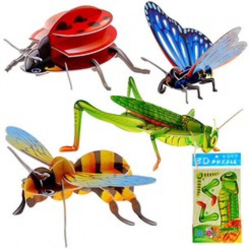 Puzzle 3 D robaki biedronka pszczoła motyl ZA0229 uniwersalny