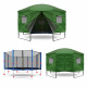 Aga Namiot na trampoline 366 cm (12 ft) Ciemnozielony 