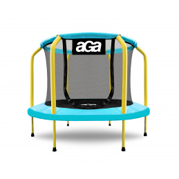 Aga Trampolina dziecięca 150 cm Jasnoniebiesko-żółta do domu i ogrodu