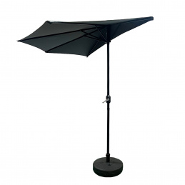 Aga Parasol półokrągły CLASSIC 270 cm Ciemnoszary
