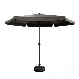 Aga PARASOL OGRODOWY 3m 300cm OTWIERANY NA KORBKĘ 300 cm MR2027 Ciemny Siwy