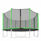 Aga SPORT PRO Trampolina 366 cm Jasnozielona + siatka ochronna