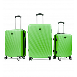 Aga Travel ZESTAW WALIZEK 3w1 KOMPLET WALIZKA PODRÓŻNA BAGAŻ MR4653 Zielony