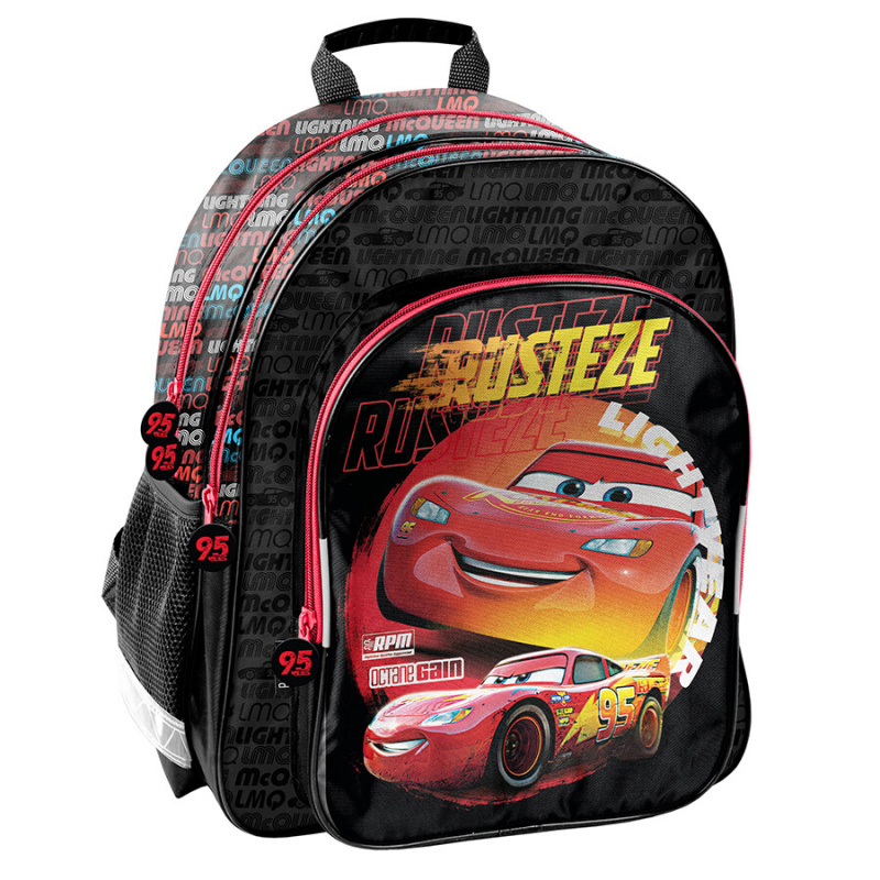 Paso Trzykomorowy plecak szkolny Cars