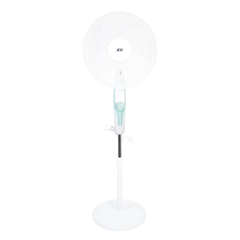 Aga MOCNY CICHY WENTYLATOR podłogowy Wiatrak stojący  43cm MR8110 Biały