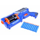 Pistolet BLASTER naboje piankowe 10szt broń ZA3286 uniwersalny