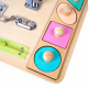 Aga4Kids TABLICA MANIPULACYJNA Montessori Drewniana DS5768