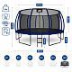 Aga SPORT EXCLUSIVE Trampolina 500 cm Ciemnoniebieska + siatka ochronna + drabinka