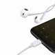 L-BRNO Słuchawki douszne przewodowe Lightning białe Bluetooth