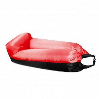 Aga Nadmuchiwana sofa LAZY BAG 230x70 cm Czarny/Czerwony