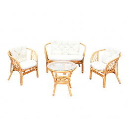 Aga Zestaw rattanowy BAHAMA Honey White
