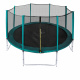 Aga SPORT PRO Trampolina 366 cm Ciemnozielona + siatka ochronna