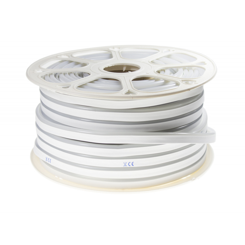 Taśma LED NEON - 230V - 1m - 8W/m - IP68 - wodoodporna - ciepła biel