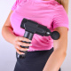 Aga Pistolet do masażu Masażer do ciała + Torba + Wymienne końcówki DS1603 Czarny