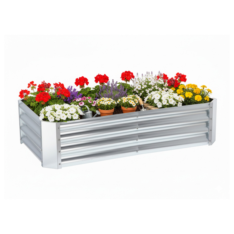 Aga Podwyższona grządka 180x90x30 cm stal ocynkowana