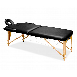 Aga Drewniane Składane łóżko do masażu + torba 185 x 70 cm MR6150 Czarny