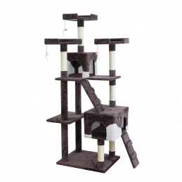 Aga Drapak dla kota 170 cm Brązowo-Biały