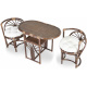 Aga Zestaw rattanowy VULPES Choco White