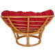 Aga Fotel rattanowy PAPASAN Ciemnoczerwony