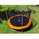Aga SPORT FIT Trampolina 250 cm pomarańczowa + wewnętrzna siatka ochronna