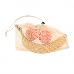 Woreczek wielorazowy ekologiczny siatka na warzywa owoce suszone grzyby 25x17cm