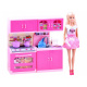 Anlily Lalka meble Kuchnia światło dźwięk ZA2462 uniwersalny