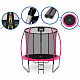 Aga SPORT EXCLUSIVE Trampolina 250 cm różowa + ochronna siatka + drabinka