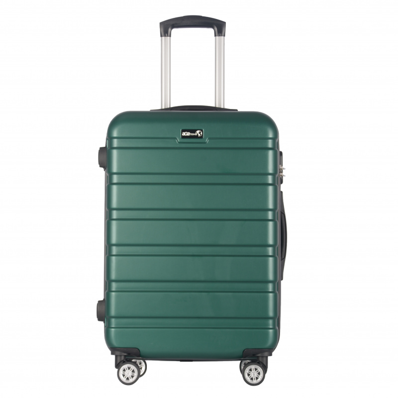 Aga Travel Walizka podróżna 66x46x27 cm LEKKA 3,35 kg MR4661 Ciemno zielony