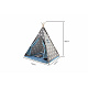 Aga4Kids Baby Teepee Stars Szaro-niebieski