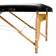 Aga Drewniane Składane łóżko do masażu + torba 185 x 60 cm MR5150 Czarny