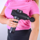 Aga Pistolet do masażu Masażer do ciała + Torba + Wymienne końcówki DS1602 Czarny