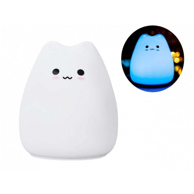 Lampka nocna dotykowa Little Cat - silikonowa LED