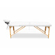 Aga Drewniane Składane łóżko do masażu + torba 185 x 60 cm MR5150 Biały