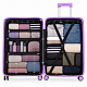 Aga Travel ZESTAW WALIZEK 2w1 MR4673 Żółty/Fioletowy
