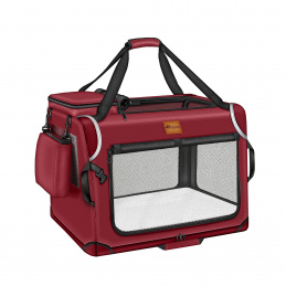 Tresko Torba transportowa dla psów i kotów 92x63x63 cm Czerwony