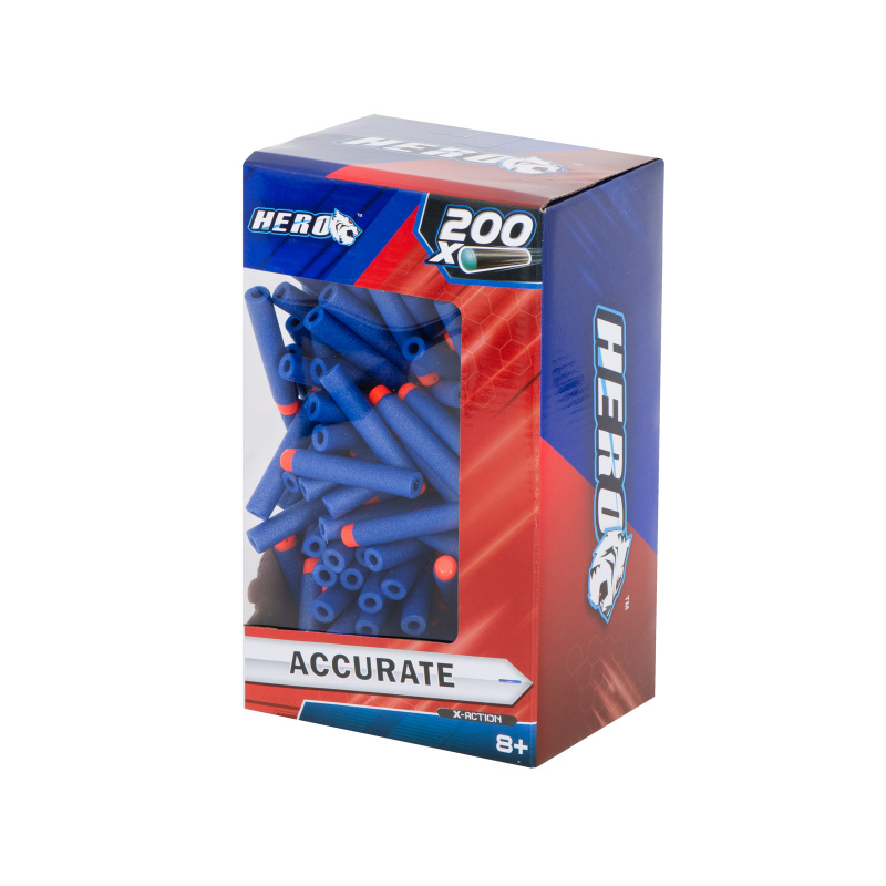 Strzałki kompatybilne z wyrzutnią  NERF 7,2cm BOX 200szt.