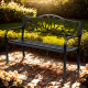 Ławka ogrodowa metalowa Aga MR2045 127x60x89 cm