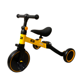 Aga Dziecięcy rowerek 3w1 DS2908-YL Żółty