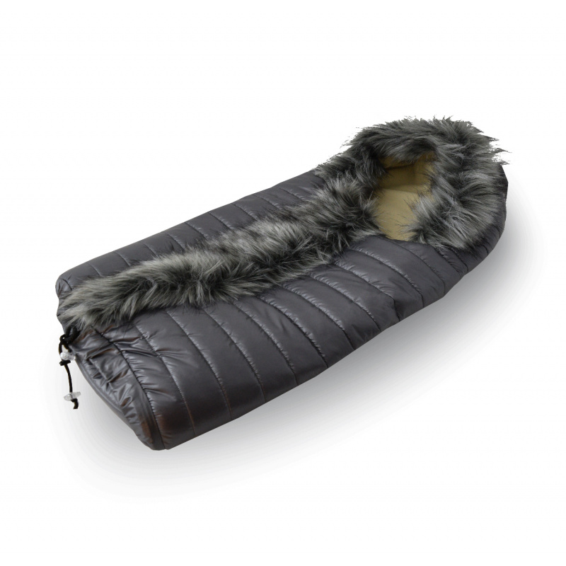 Aga Fusak Combi Luka z futerkiem Szary