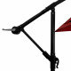 Aga Parasol ogrodowy składany na wysięgniku 250 cm 2,5 m czerwony MR2048