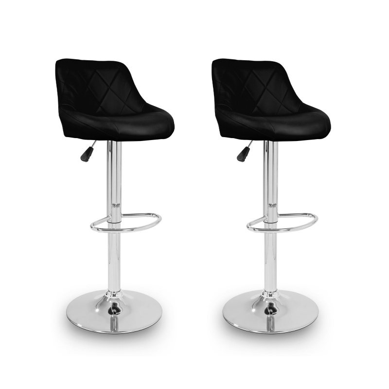 2× Hoker Aga czarny 105 cm skóra sztuczna