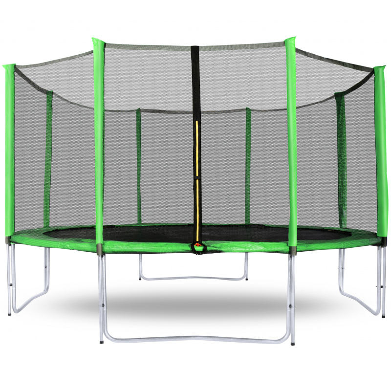 Aga SPORT PRO Trampolina 366 cm Jasnozielona + siatka ochronna